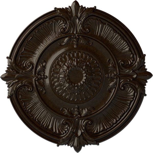 Ekena Millwork Attica Acanthus Leaf Ceiling Medallion (Fits Canopies up to 4 5/8"), 53 1/2"OD x 3 1/2"P, Bronze CM53ATBZS - main